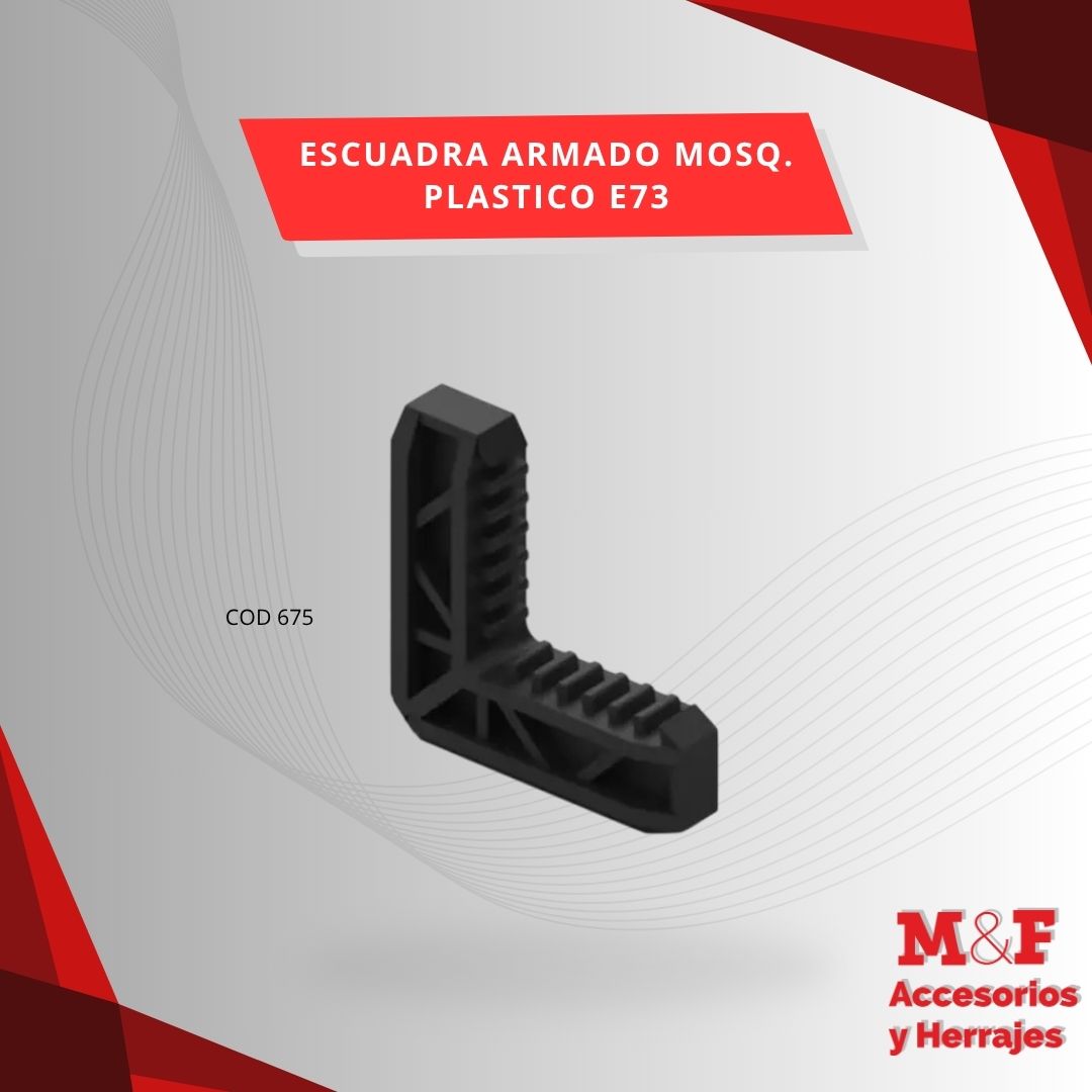 Escuadra Armado Mosquitero E73 Plastica